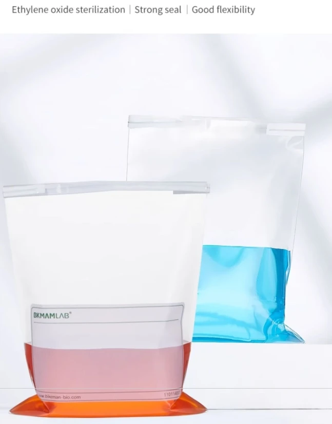 Factory Directly EO Sterile Iron Wire Bags Transparent Whirl Pak Sample Bags For Sample Transport And Storage