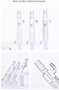 Горячие продажи производителей Allihn Конденсатор Стеклянный конденсатор Прямой змеиный шарик Конденсационная трубка